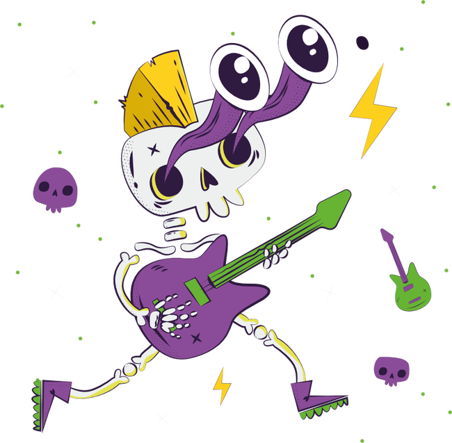 Rocker Skeleton
