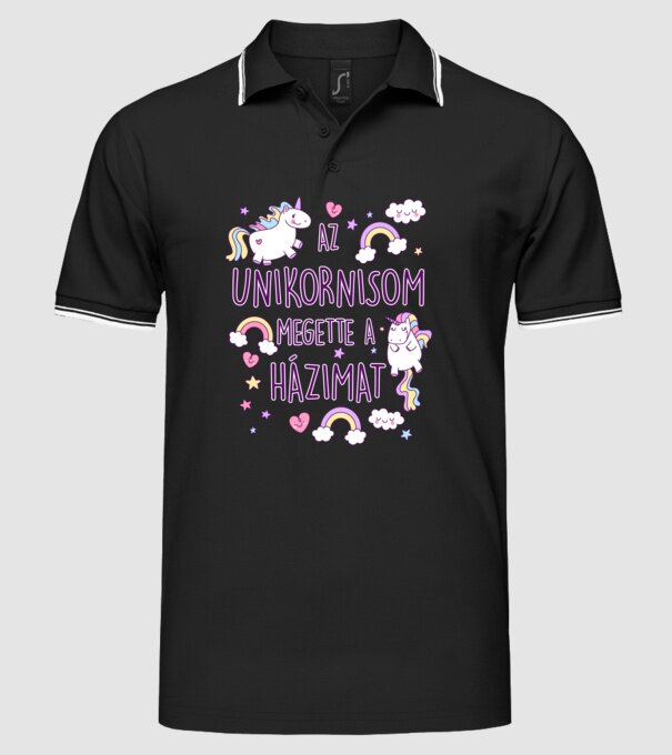  minta fekete pólón