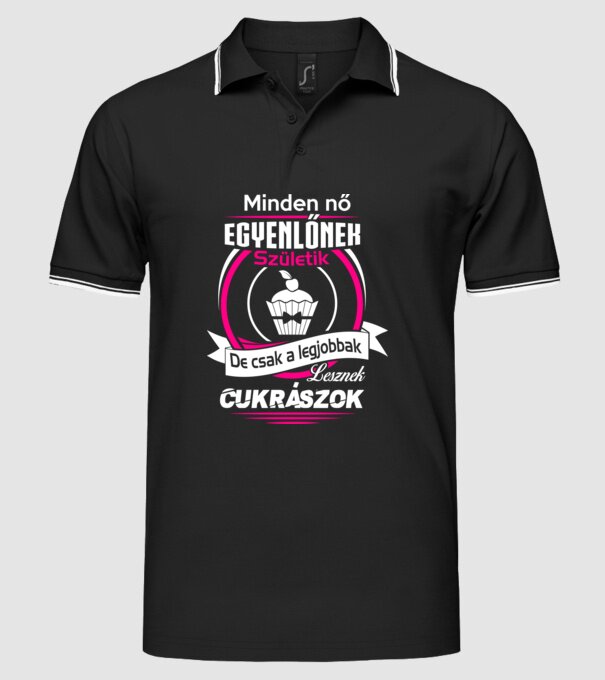  minta fekete pólón