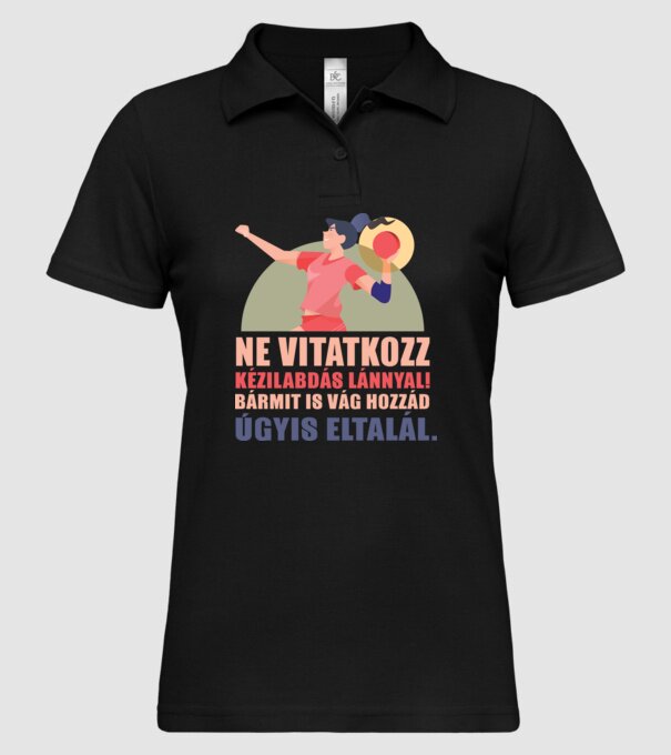  minta fekete pólón