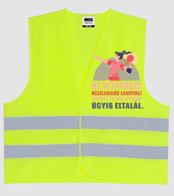  minta neonsárga pólón