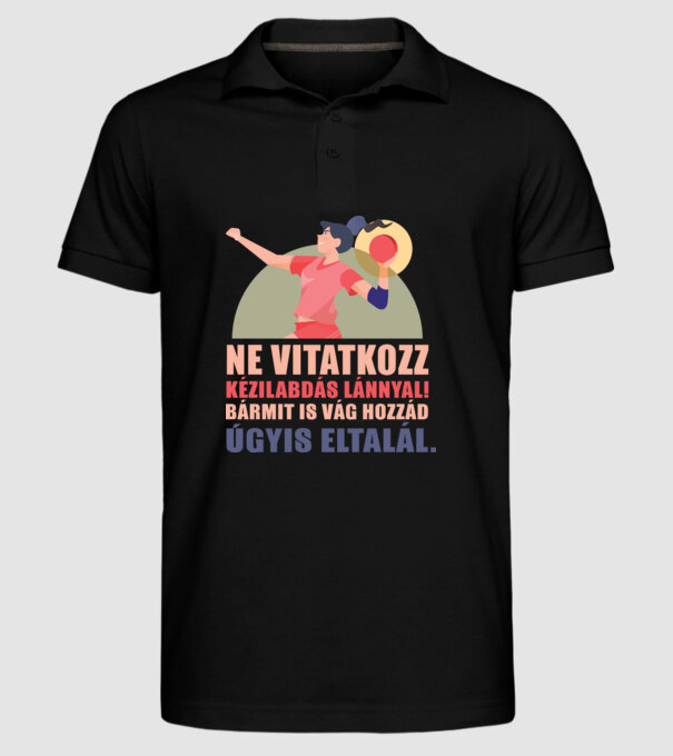  minta fekete pólón