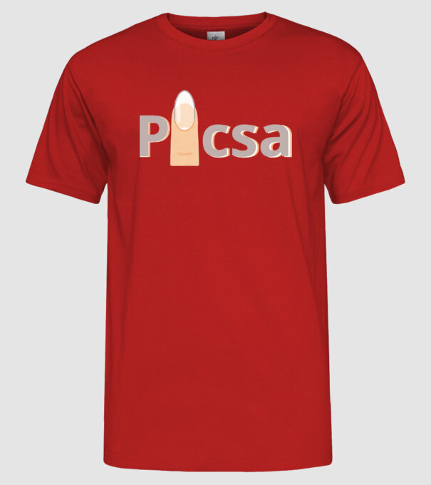  minta piros pólón